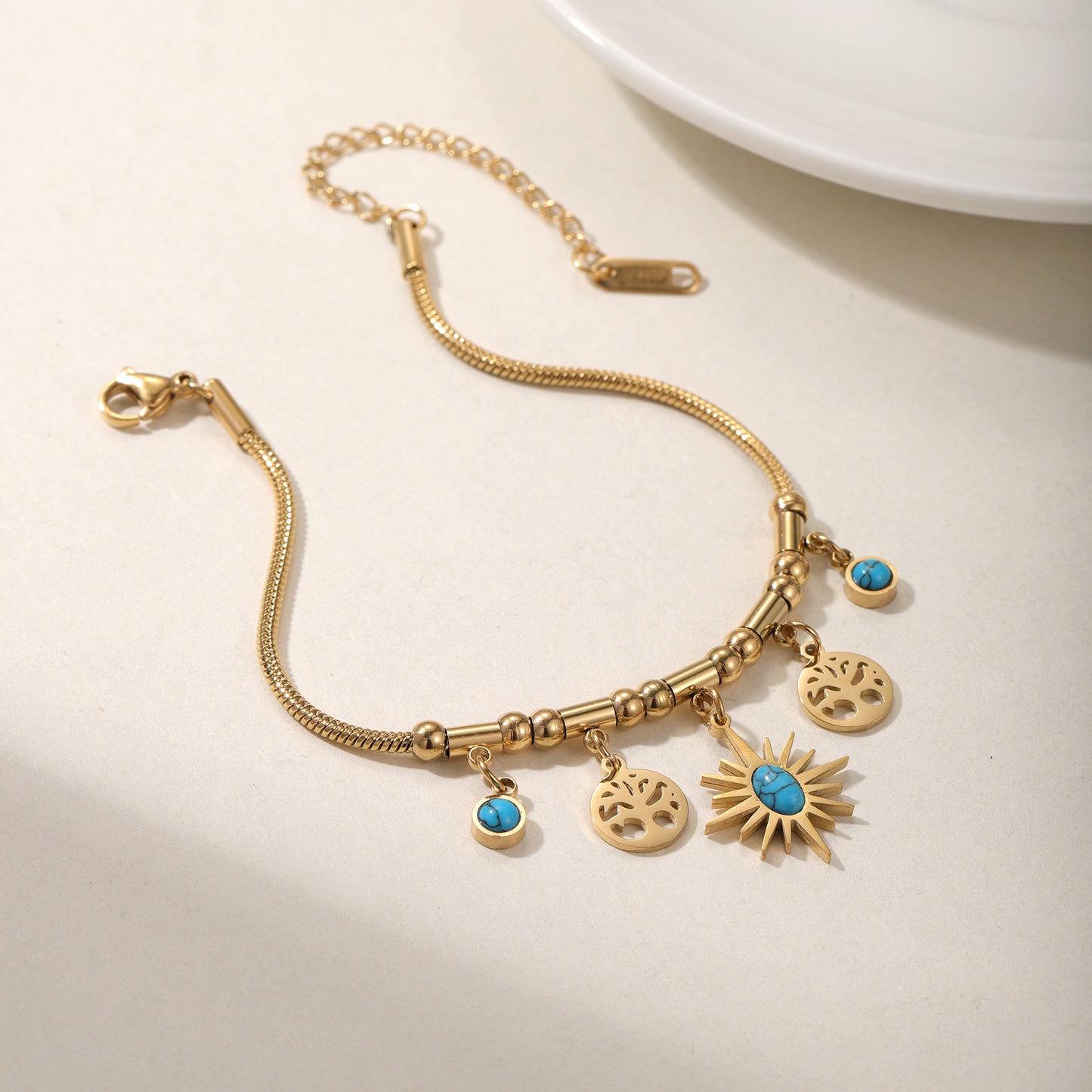 Summer Necklace Bracelet Set CS-N8833