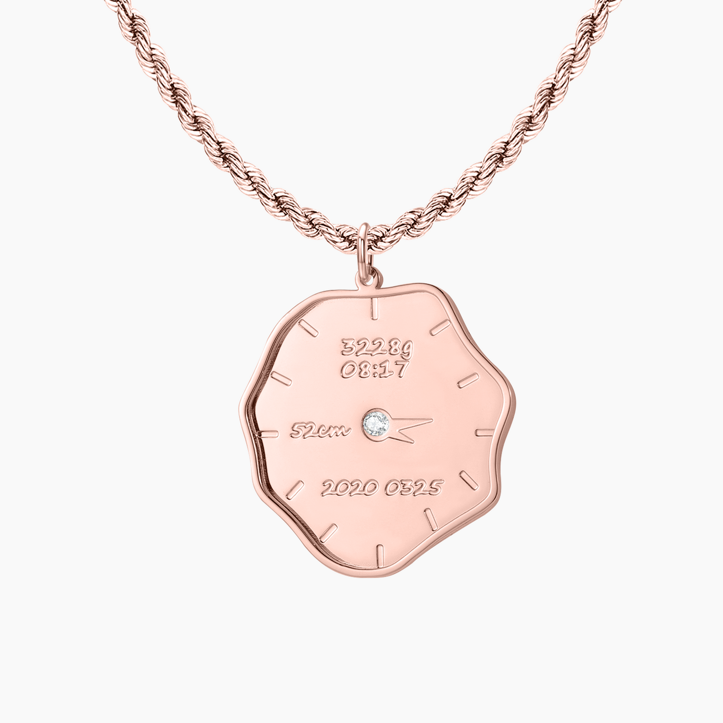 Custom Personalized Clock Necklaces QN753