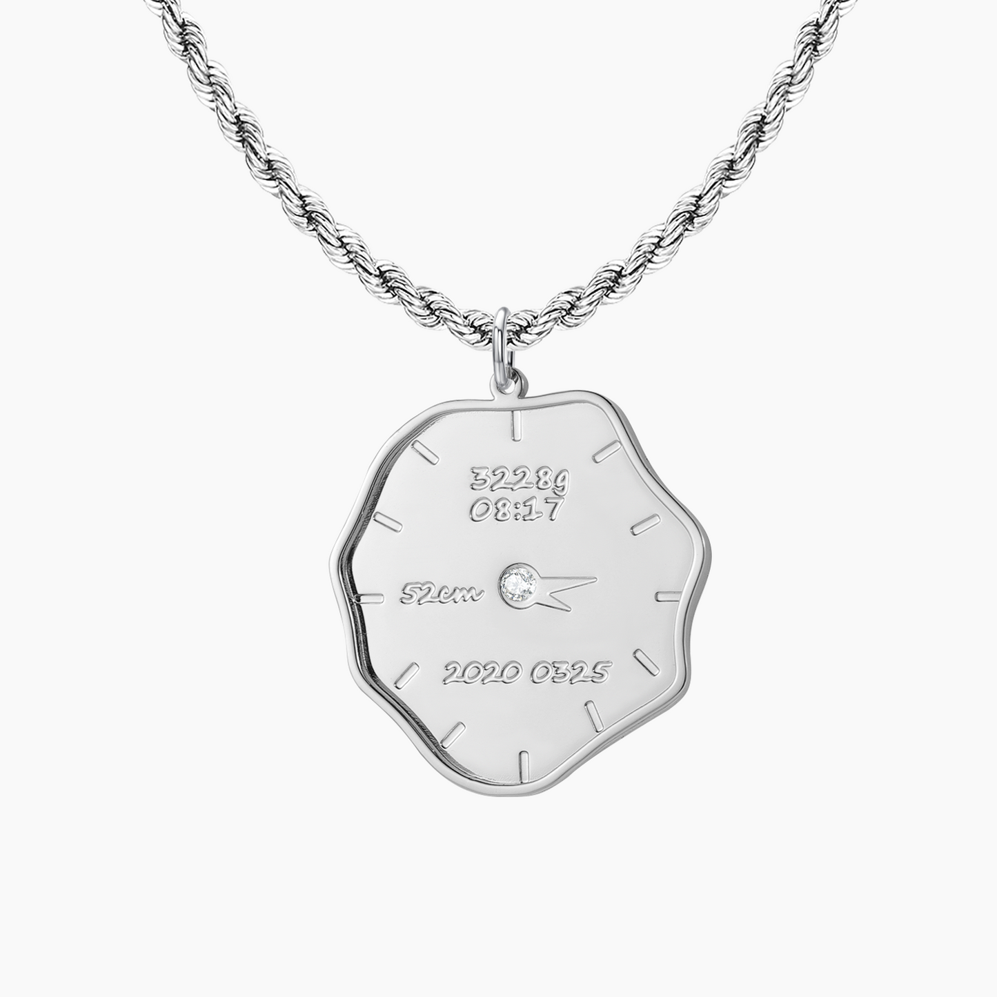 Custom Personalized Clock Necklaces QN753