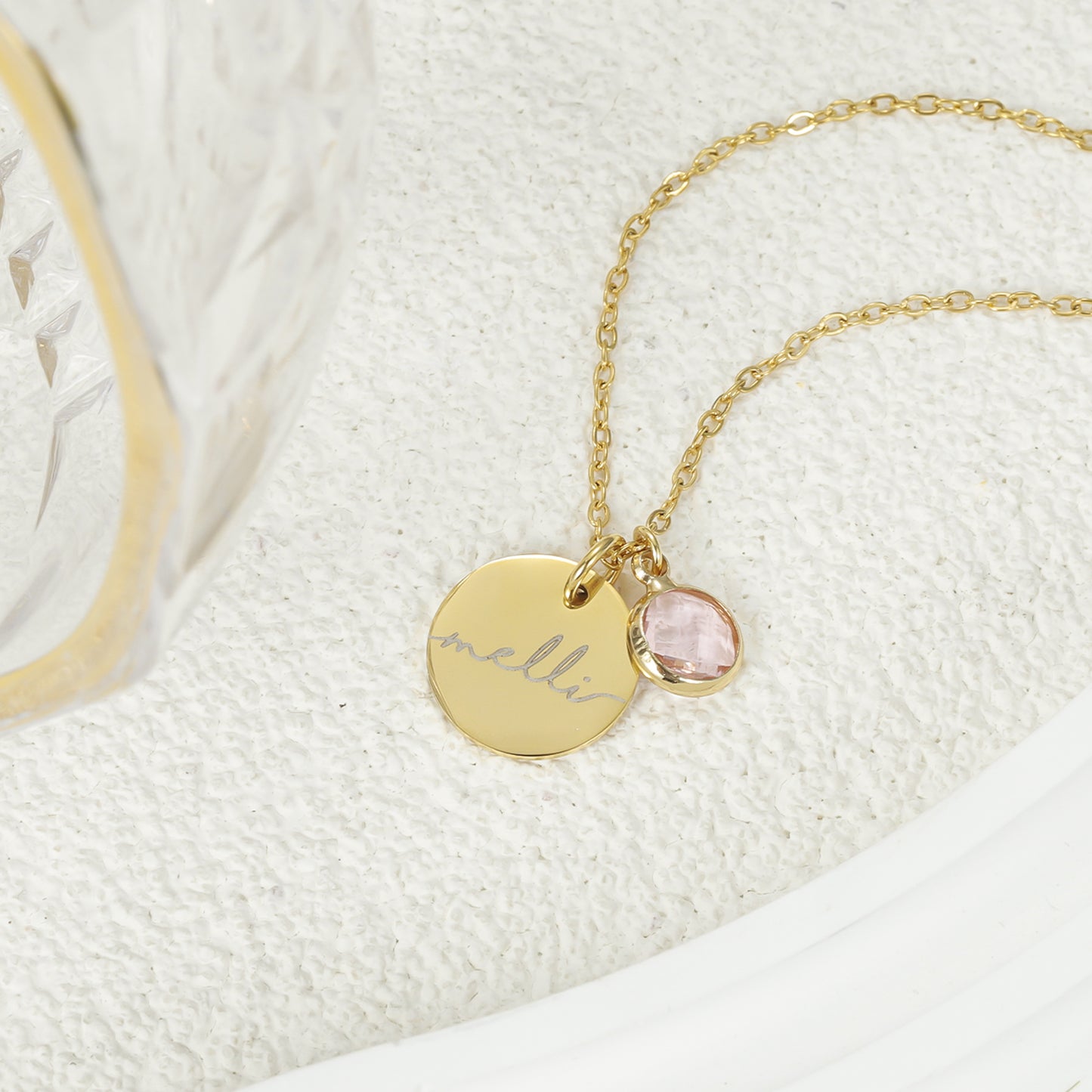 Name Birthstone Personalised Necklace MN857