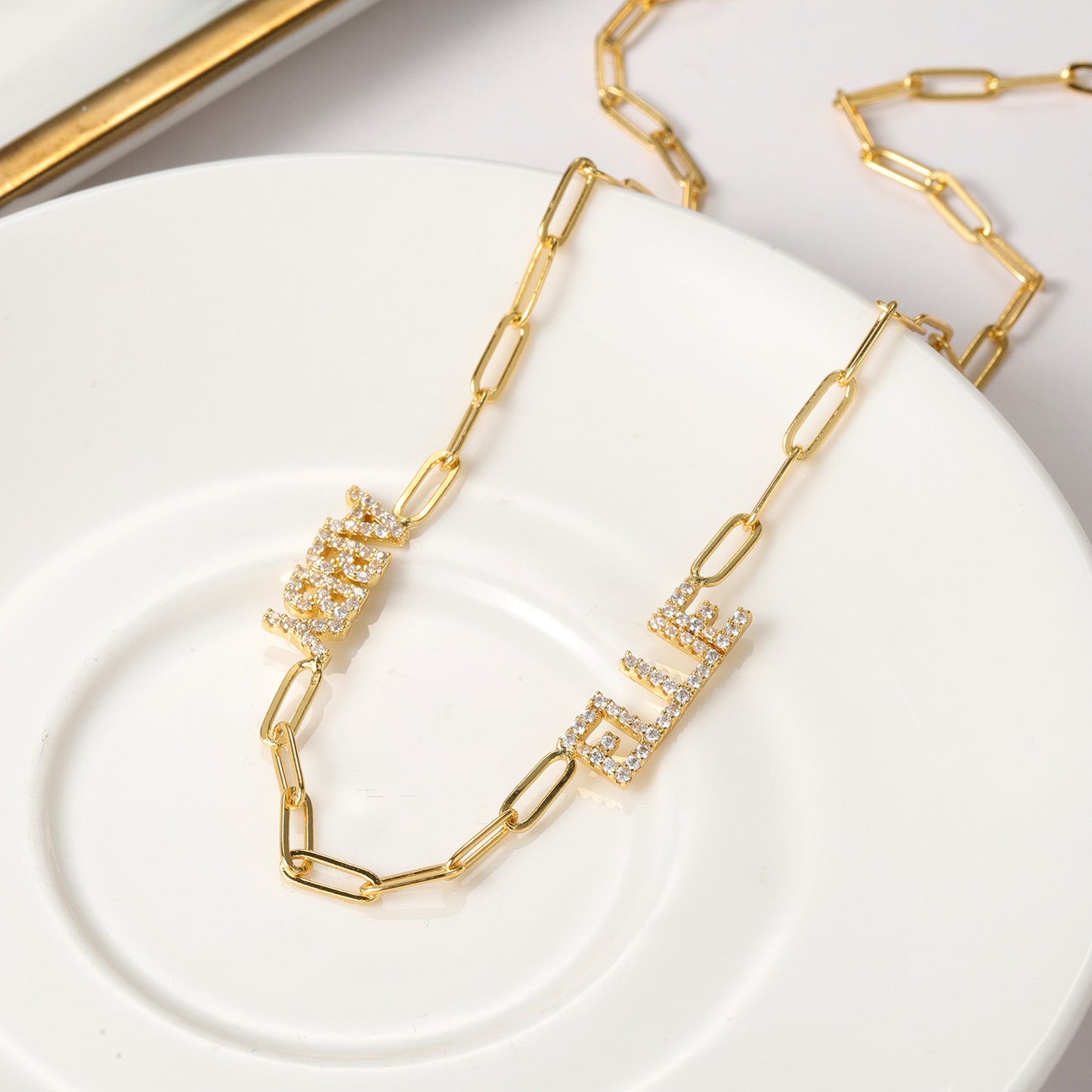 Customized Name Diamond Necklace CNN3140