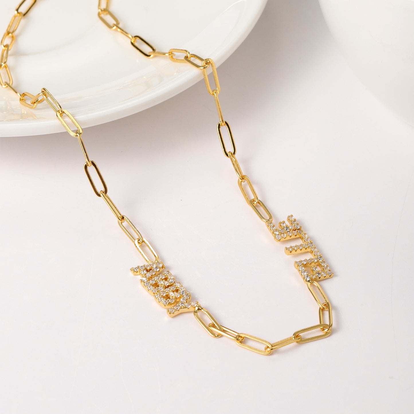 Customized Name Diamond Necklace CNN3140