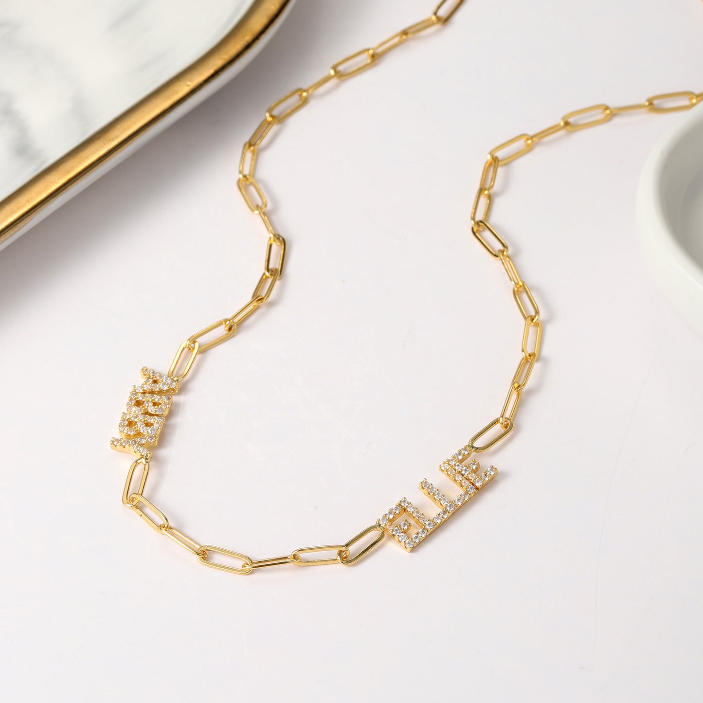 Customized Name Diamond Necklace CNN3140