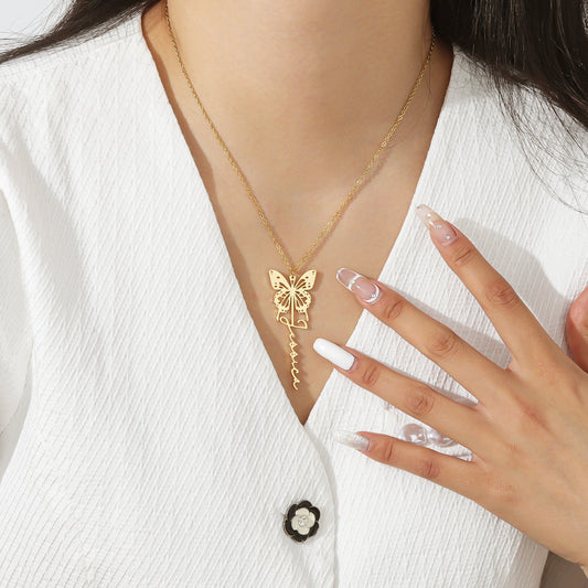 Geburtstagsblumen-Namenskette QN335