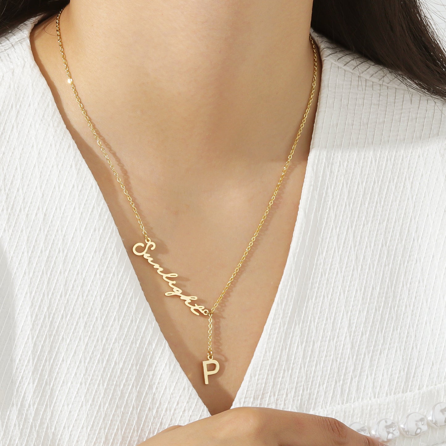 Custom Initials Name Necklace QN-N8650