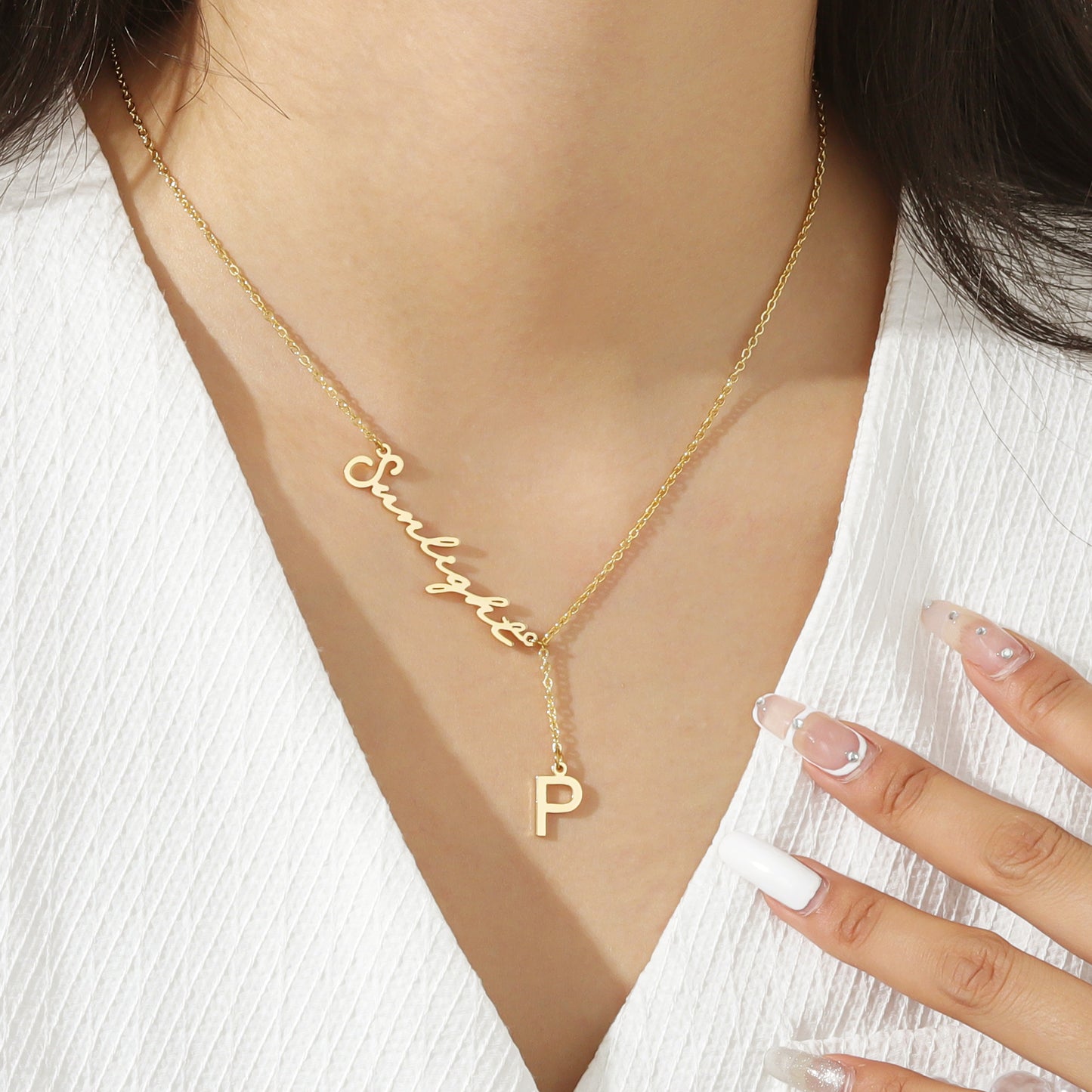 Custom Initials Name Necklace QN-N8650