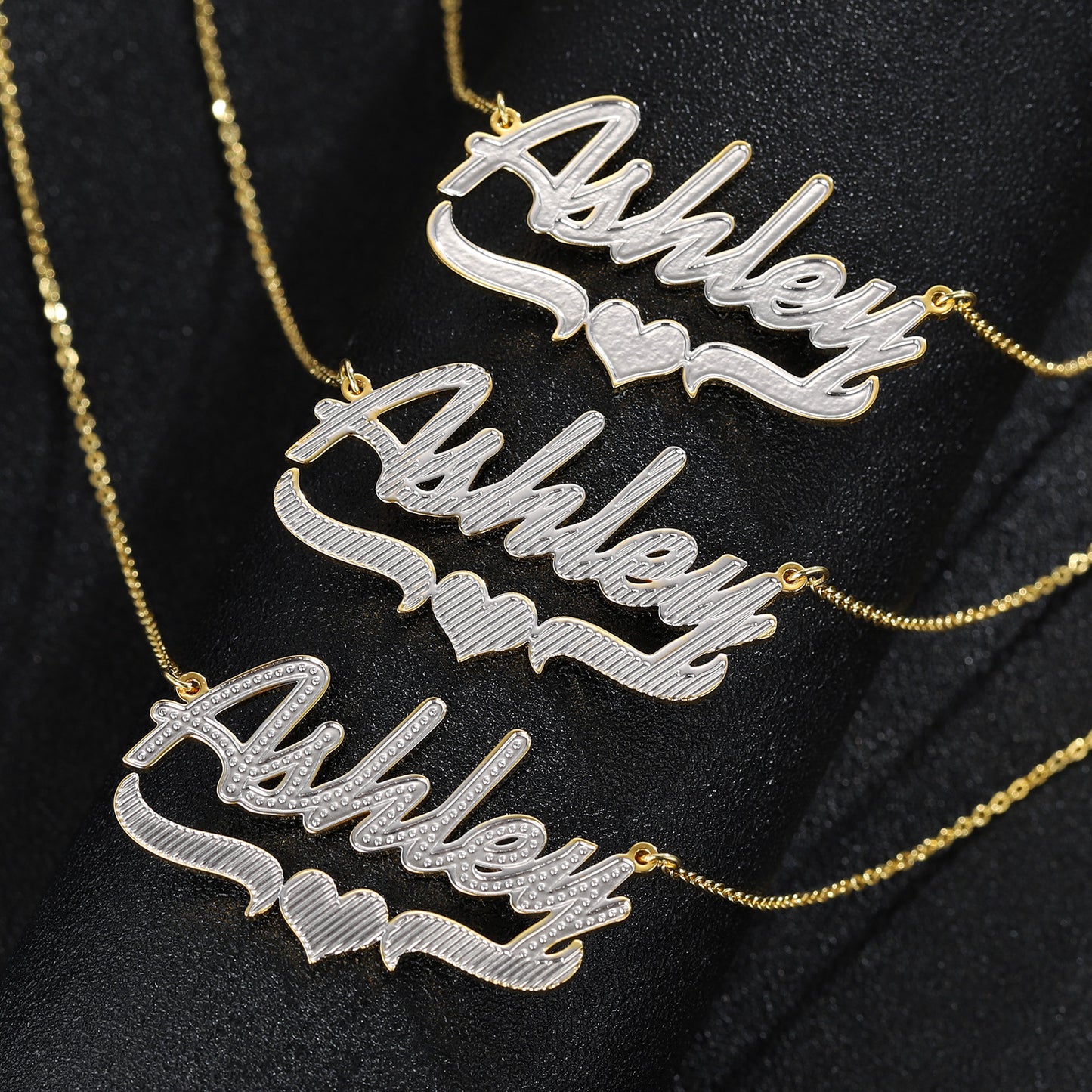 Two Tone Name Necklace QN20899