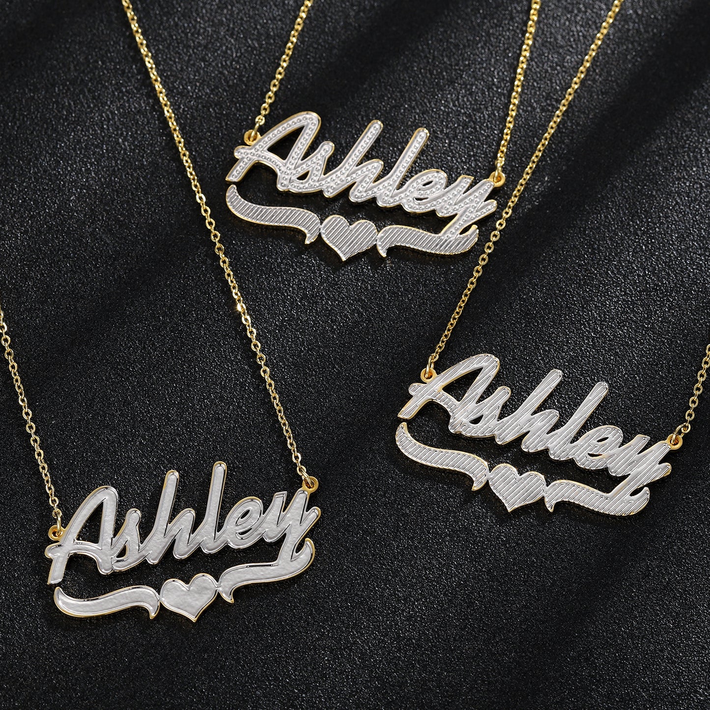 Two Tone Name Necklace QN20899