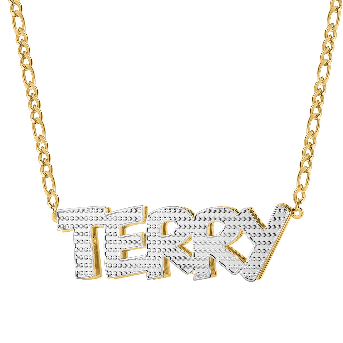 Customized Double Plated Name Necklace QN801