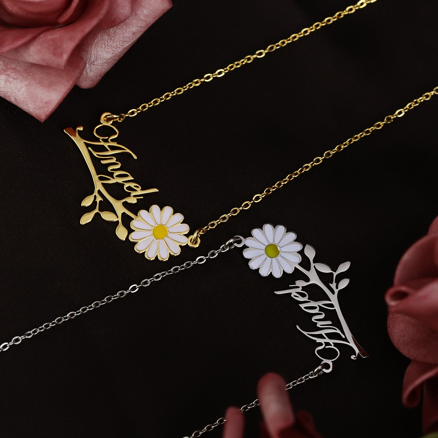 Sunflower Name Necklace QN858
