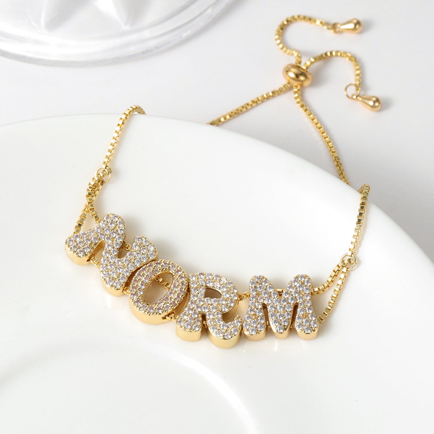 Custom Name Nameplate Letter Names Bracelet QNB3104
