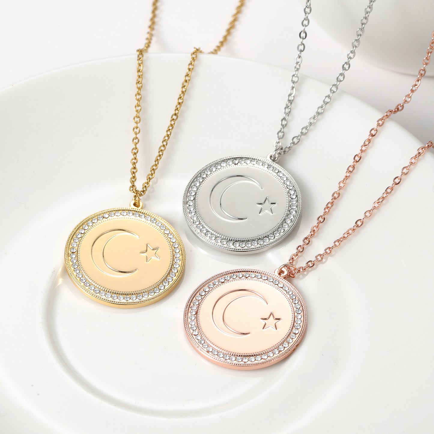 Crescent Star Necklace QNF3160