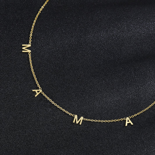 Benutzerdefinierte Halskette mit mehreren Namen und Gravur QN861