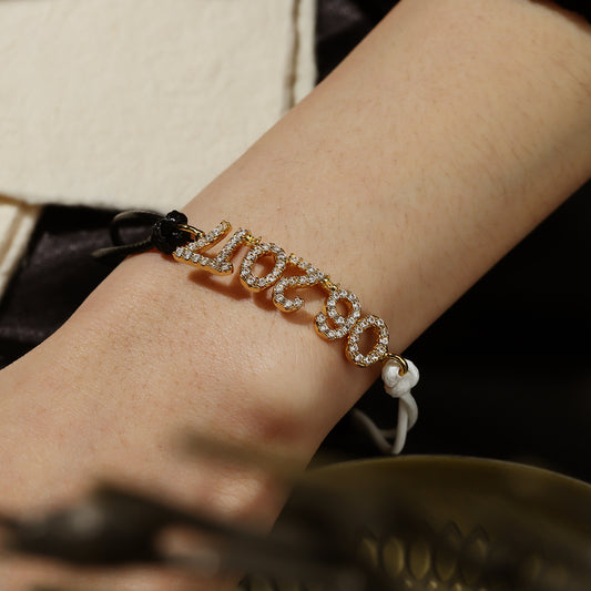 Custom Zircon Number Bracelet MB2191