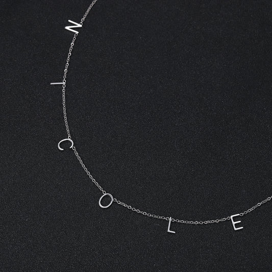 Benutzerdefinierte Halskette mit mehreren Namen und Gravur QN861