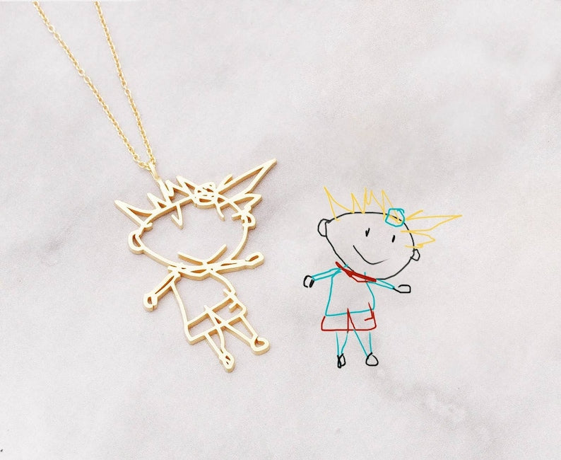Custom Kids Doodle Necklace MN2026