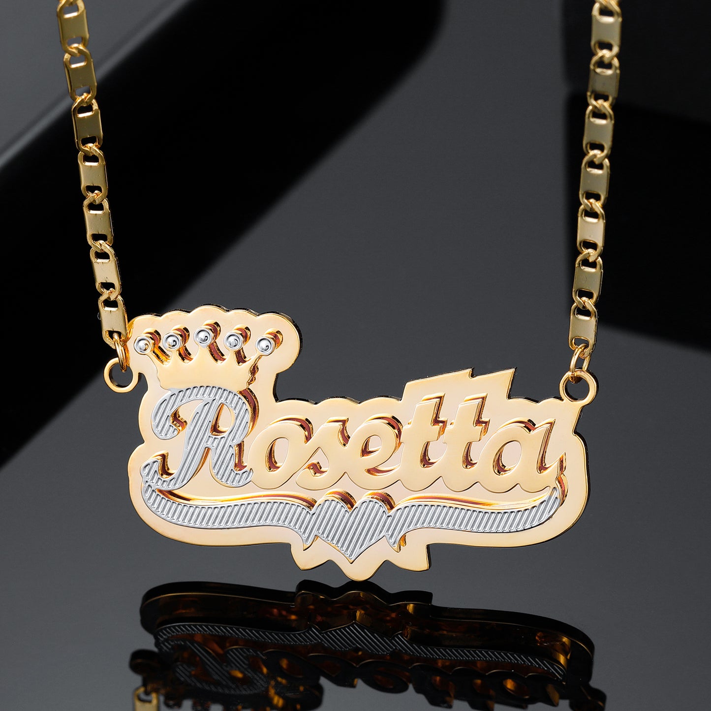 Double Layer Heart Necklace QN20361