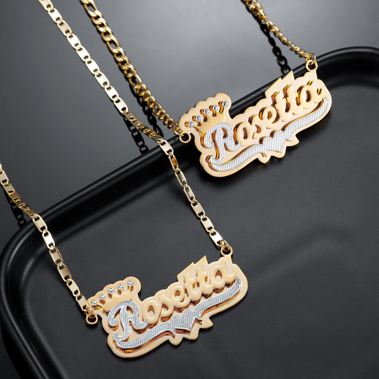 Double Layer Heart Necklace QN20361