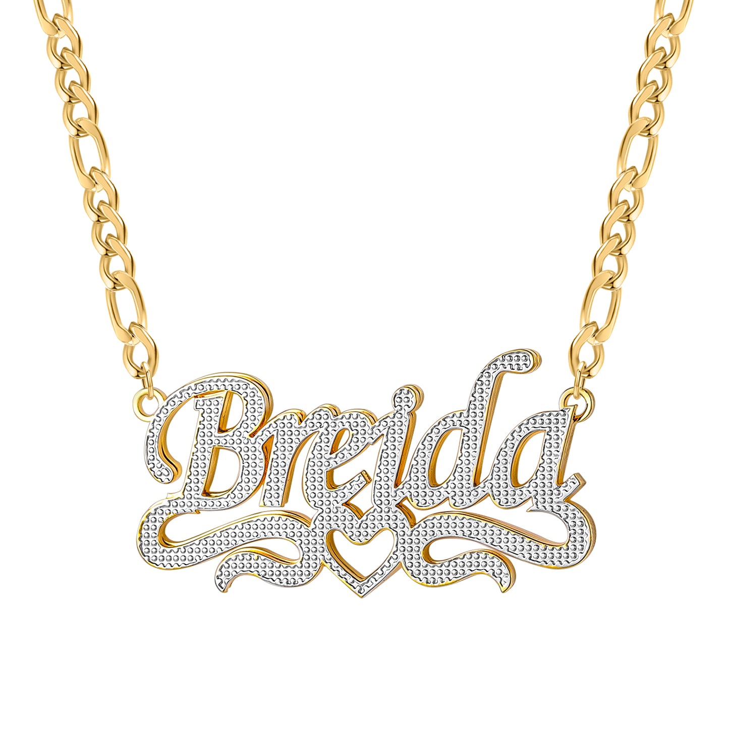 Double Layer Heart Necklace QN20360