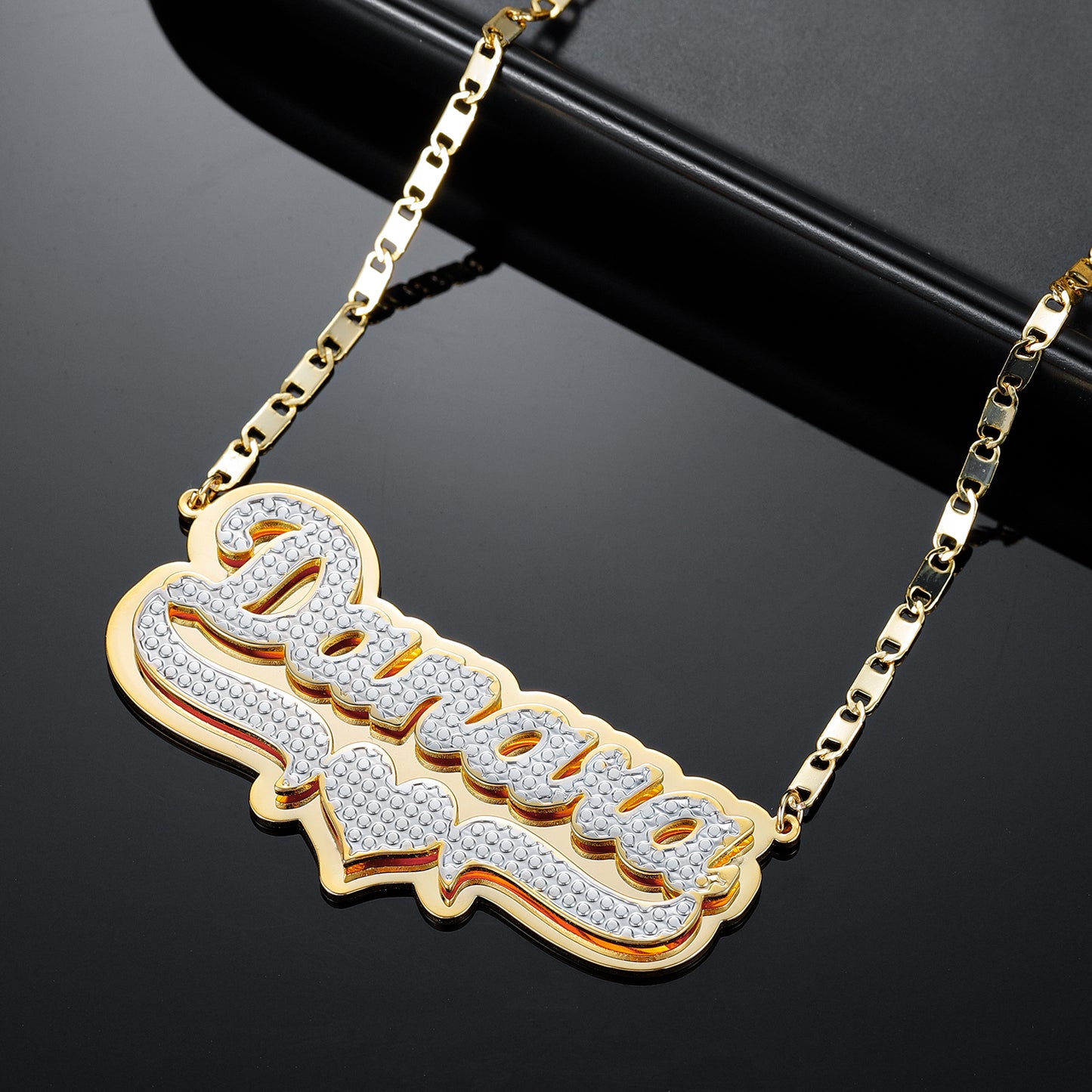 Customized Double Name Necklace QN382