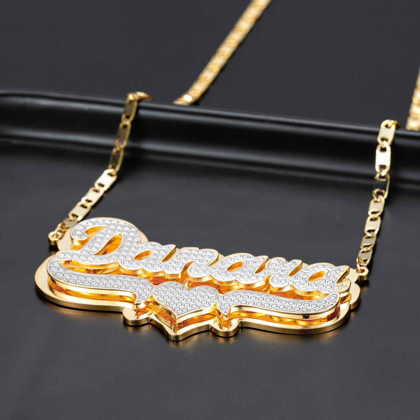 Customized Double Name Necklace QN382
