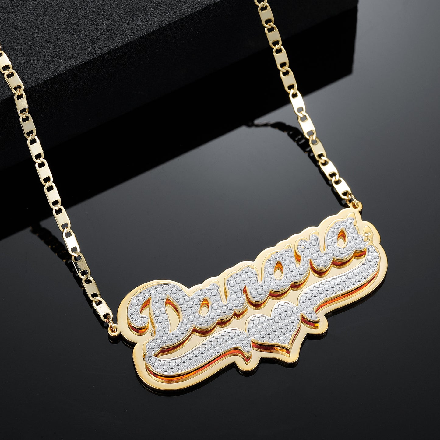 Customized Double Name Necklace QN382