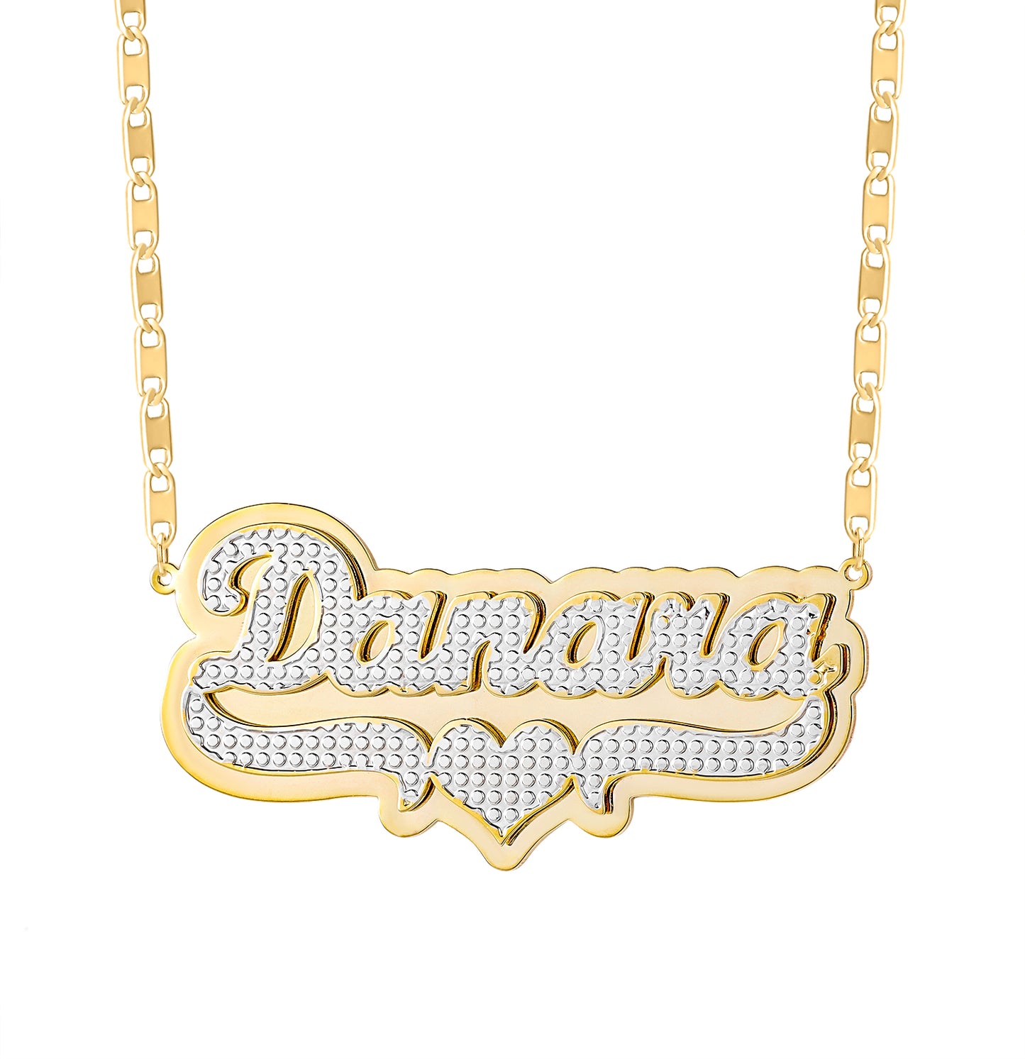 Customized Double Name Necklace QN382