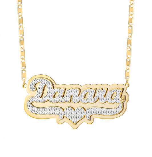 Customized Double Name Necklace QN382