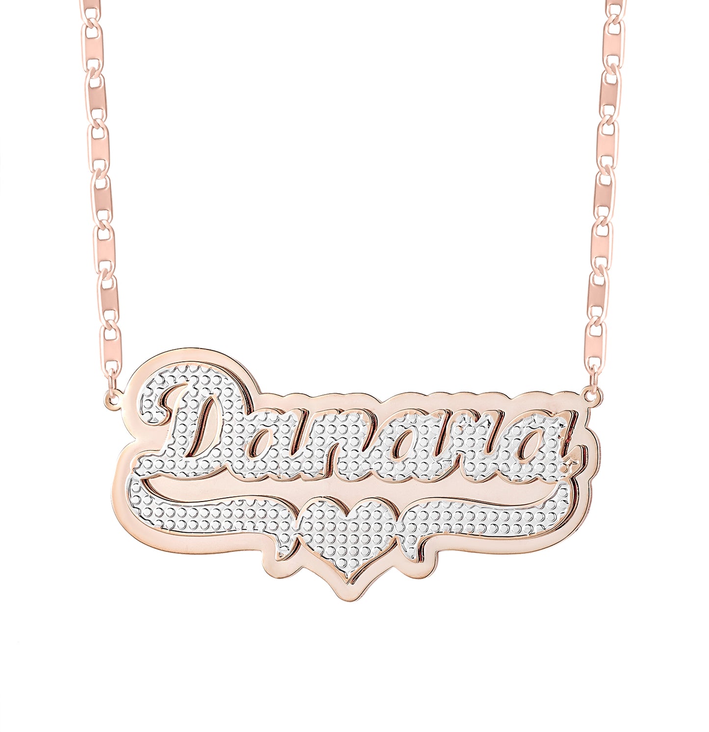 Customized Double Name Necklace QN382
