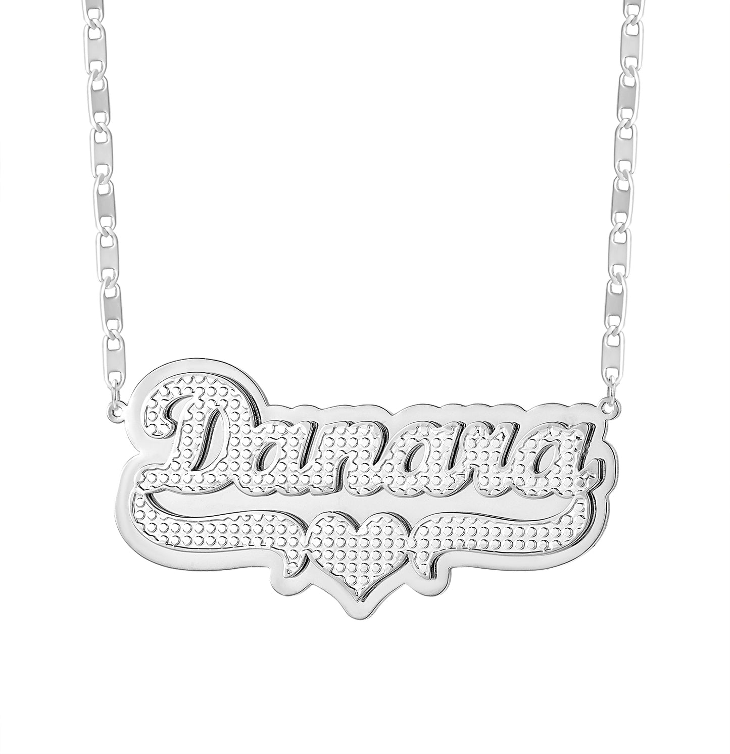 Customized Double Name Necklace QN382