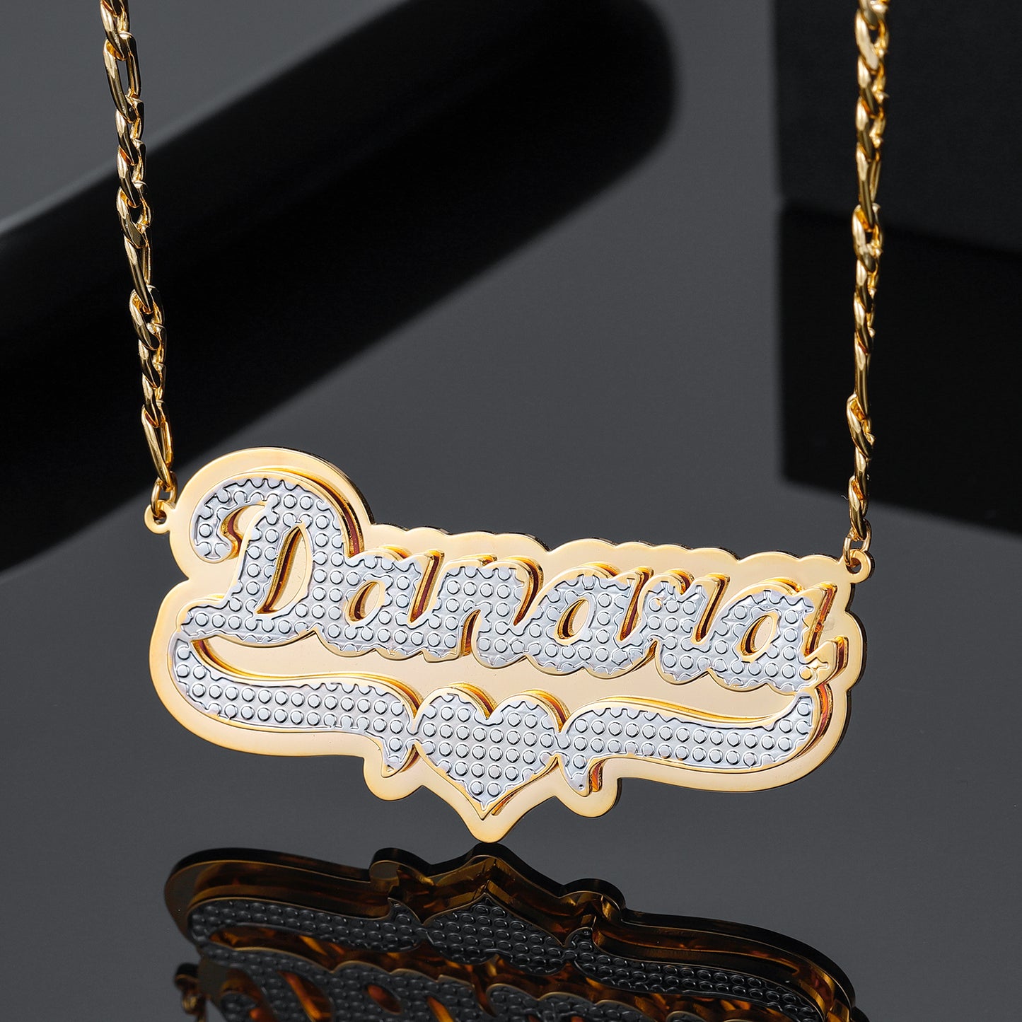 Customized Double Name Necklace QN382