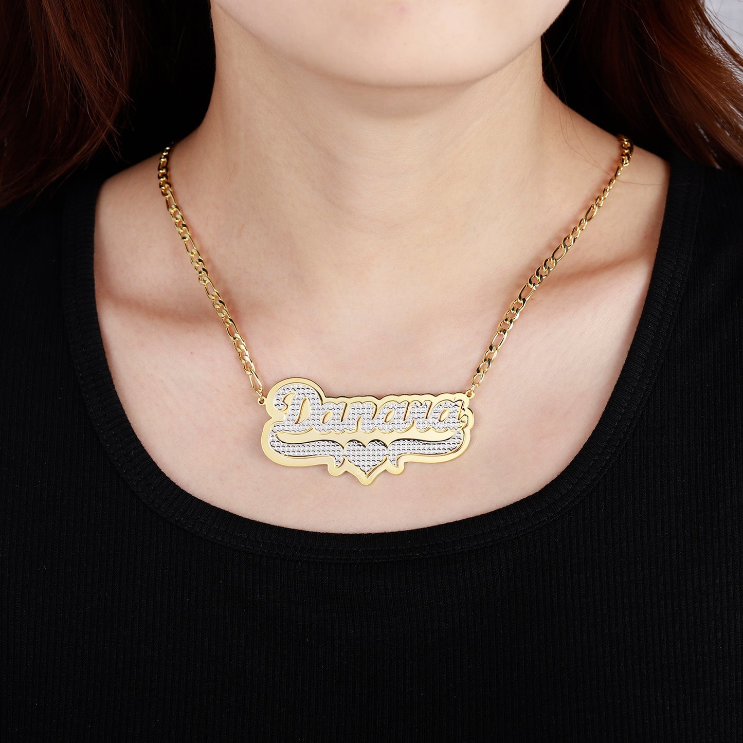 Customized Double Name Necklace QN382