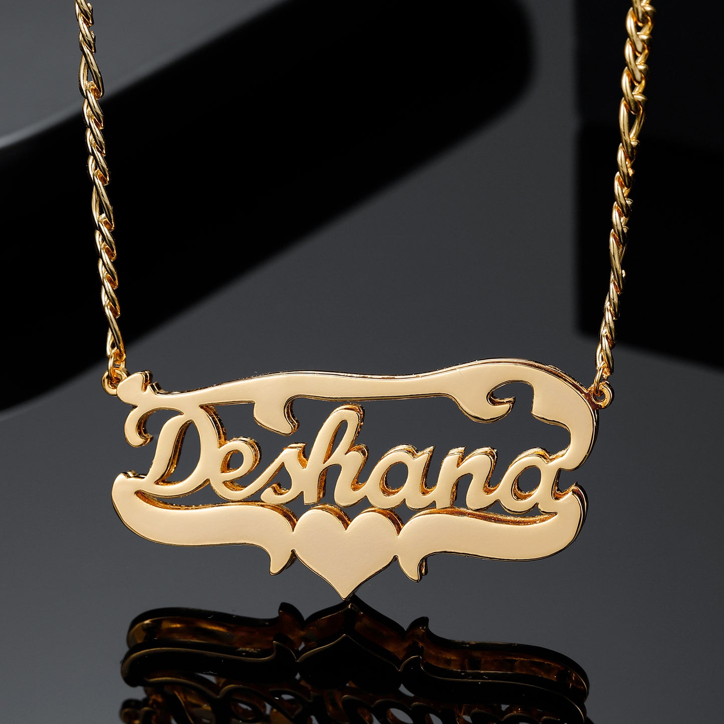 Personalized Custom Double Name Necklace QN367