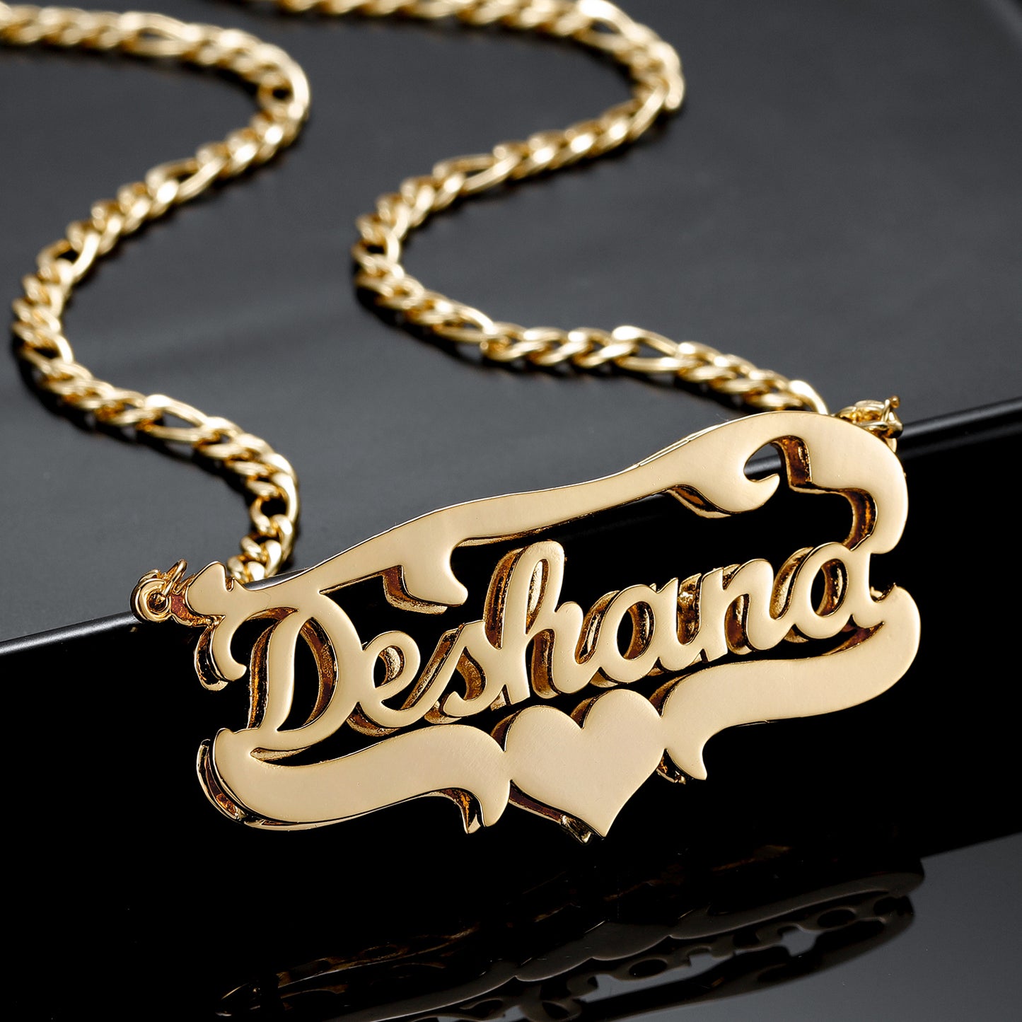 Personalized Custom Double Name Necklace QN367