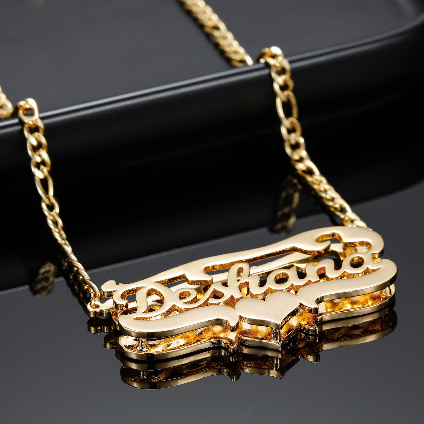 Personalized Custom Double Name Necklace QN367