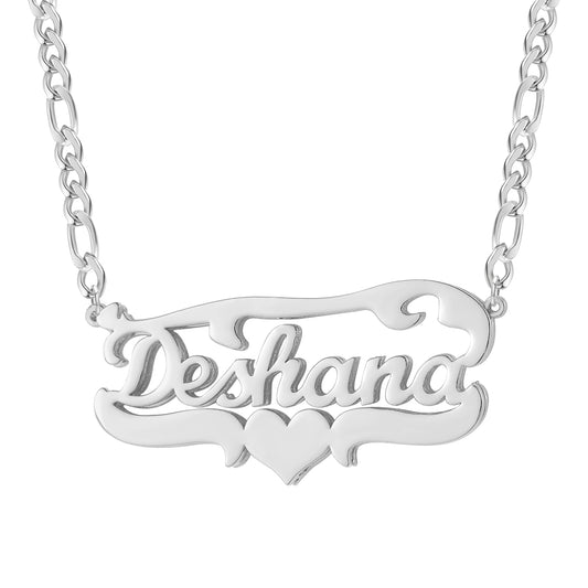 Personalized Custom Double Name Necklace QN367
