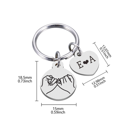 Porte-clés avec nom gravé personnalisé MK2019