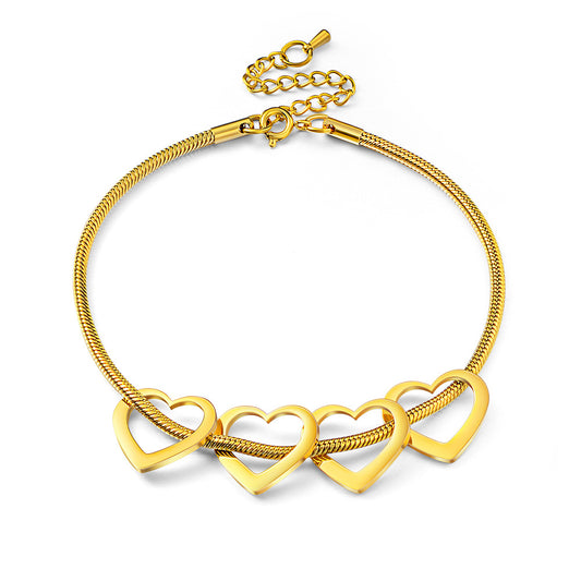 Engraved  Heart Name Bracelet CDB893