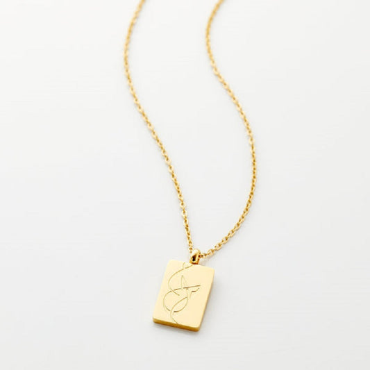 Calligraphy Arabic Rectangle Pendant MN2013