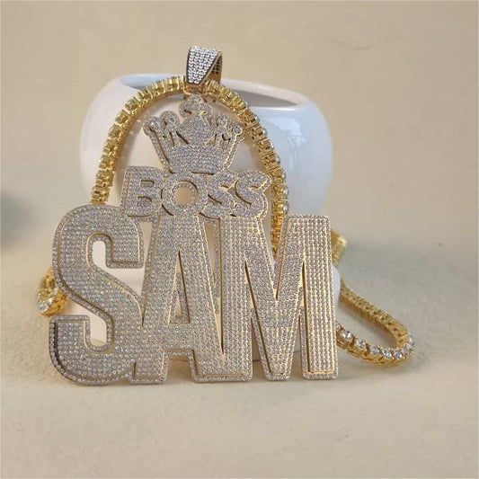 Boss Name Hip Hop Necklace CS-N8528