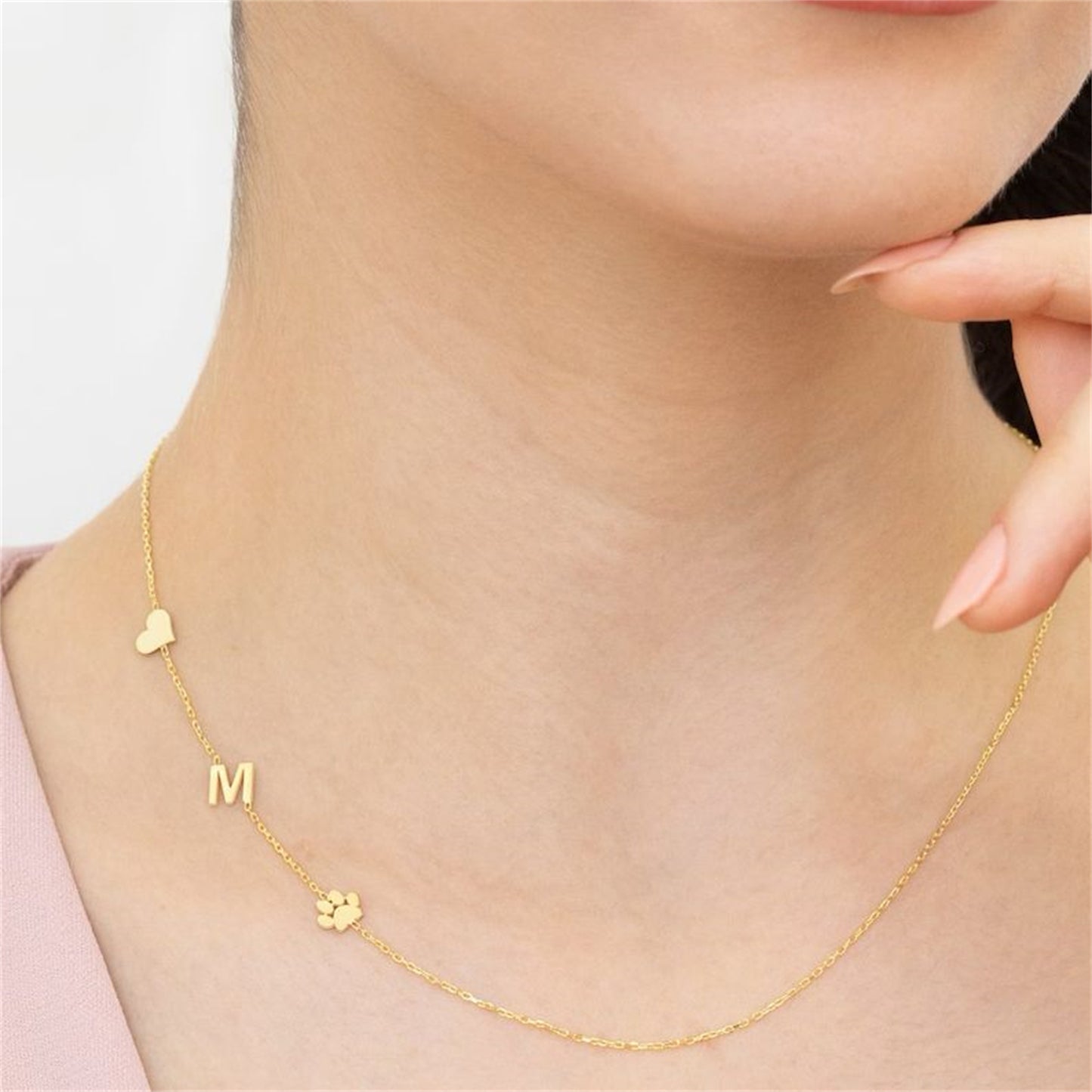 Collier Initiales Personnalisé MN2022