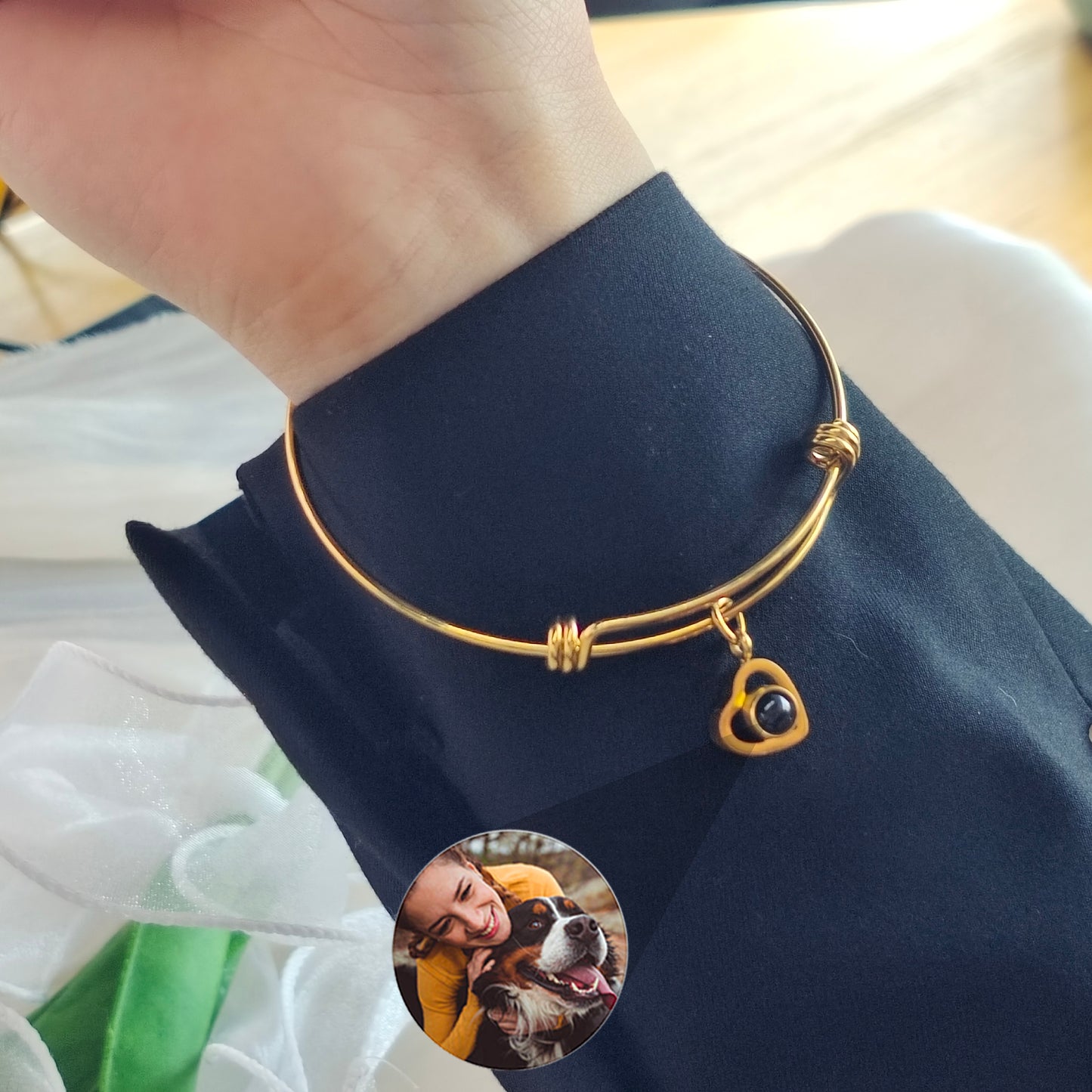Custom Projection Photo Bracelet SS-B0018