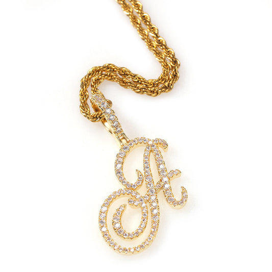 Letter Necklace Twist Chain QN2202