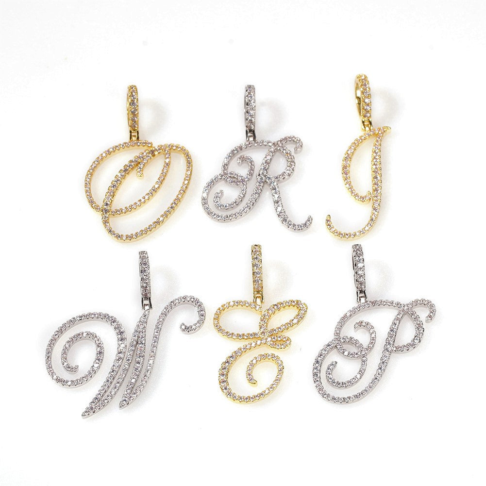 Letter Necklace Twist Chain QN2202