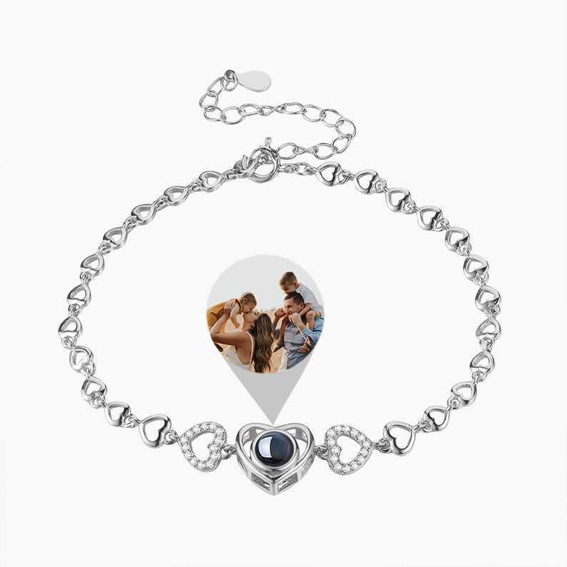 Bracelet Coeur Photo Projection QB751