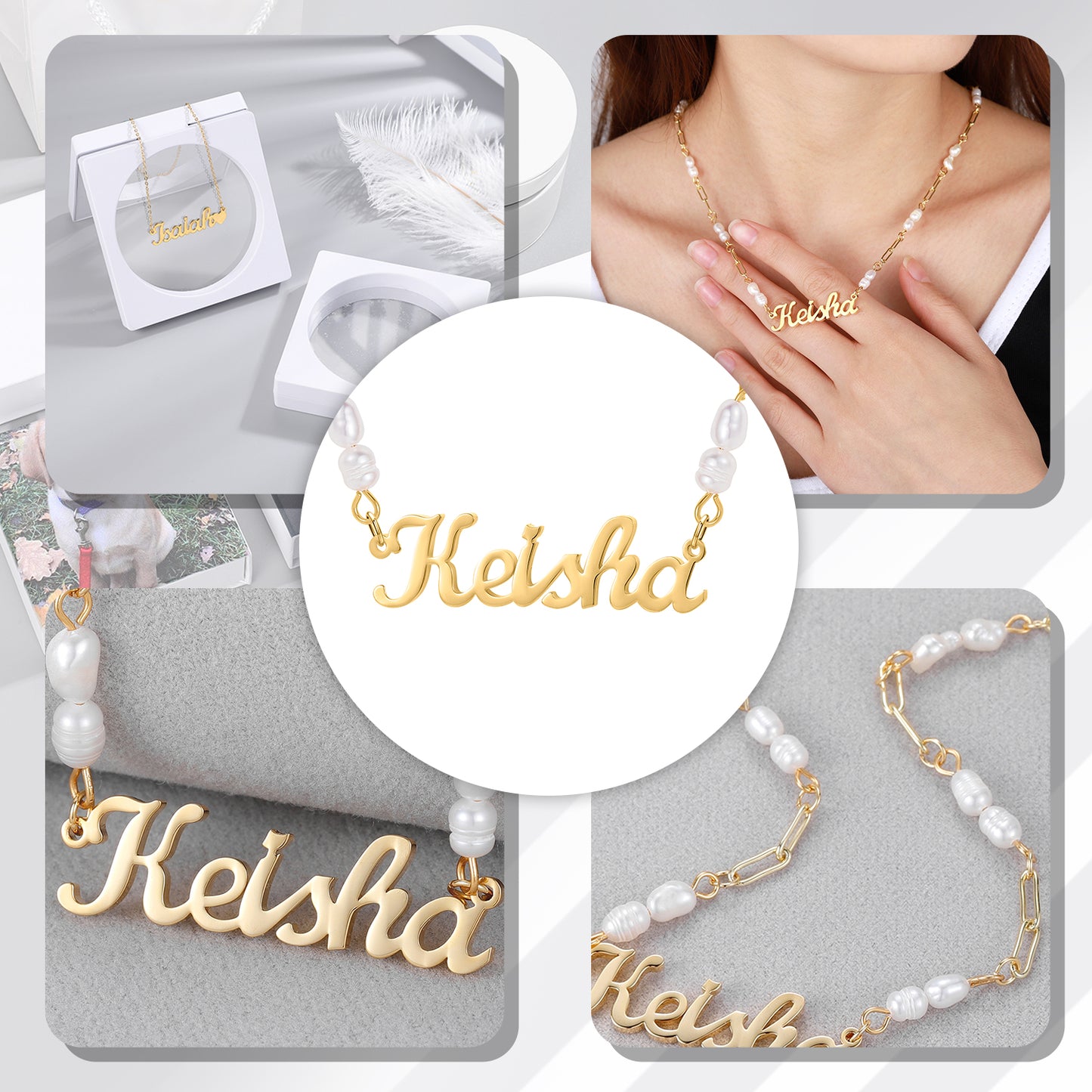 Pearl Name Necklace QN458