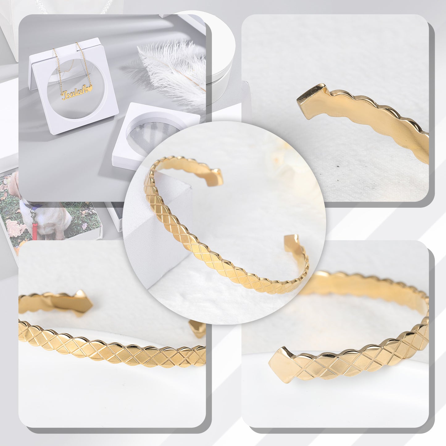 Bangle Wave Stainless Steel SB260
