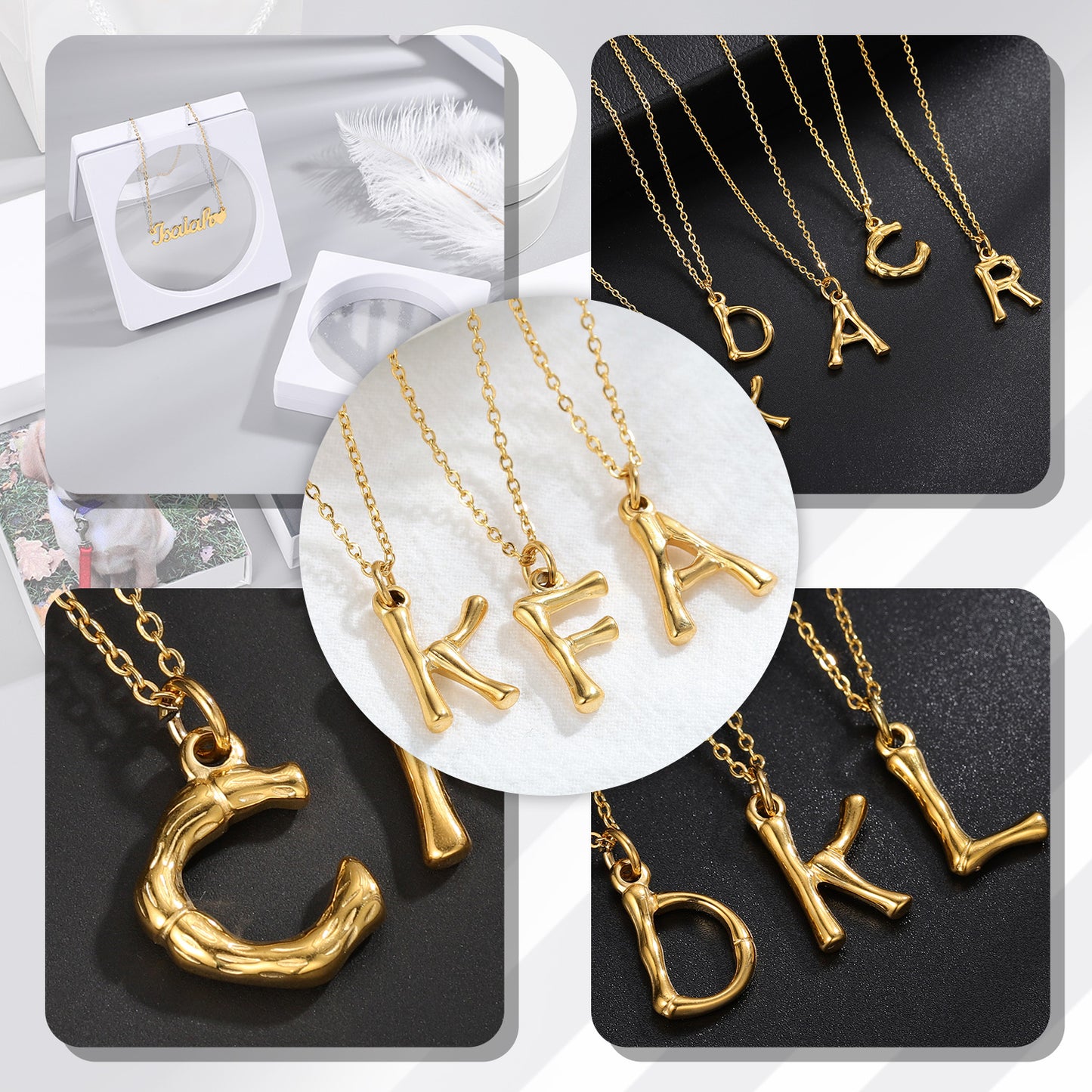 A-Z Pendant Necklace Charm Jewelry SN193