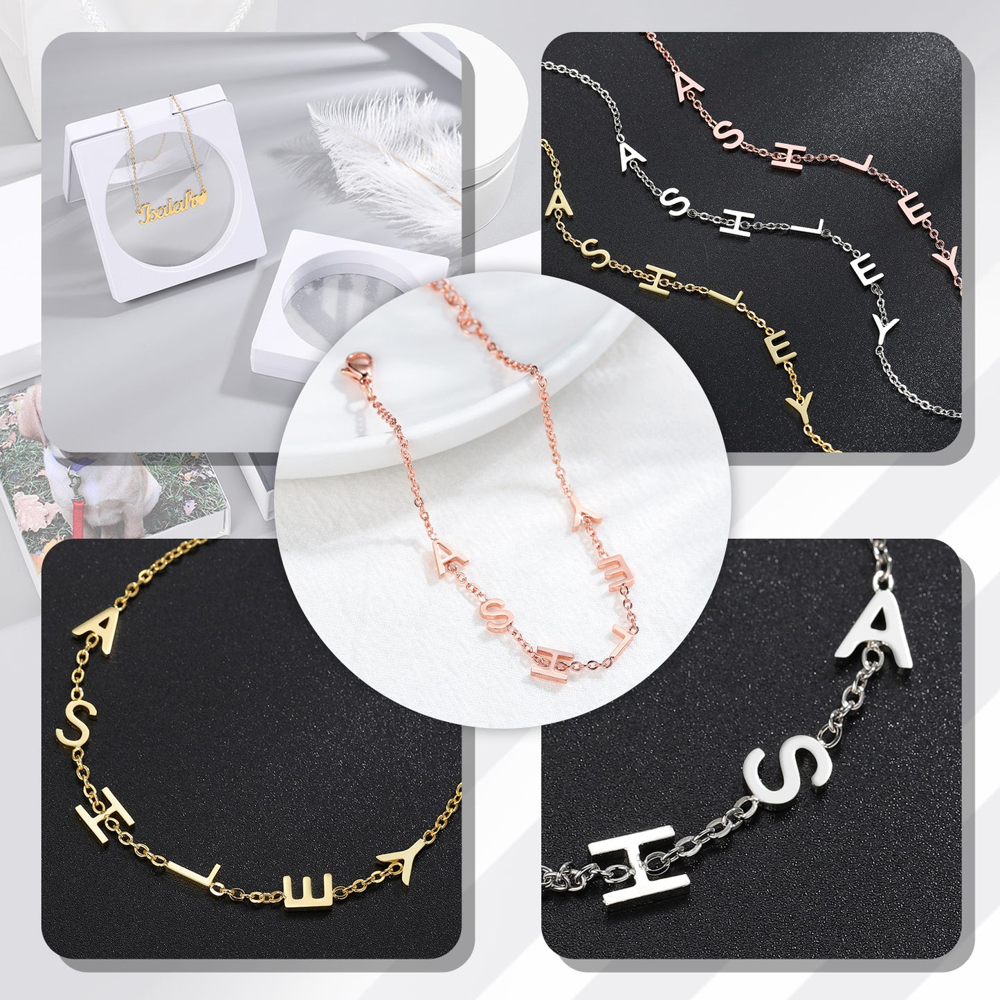 Bracelets de cheville 26 lettres QA196