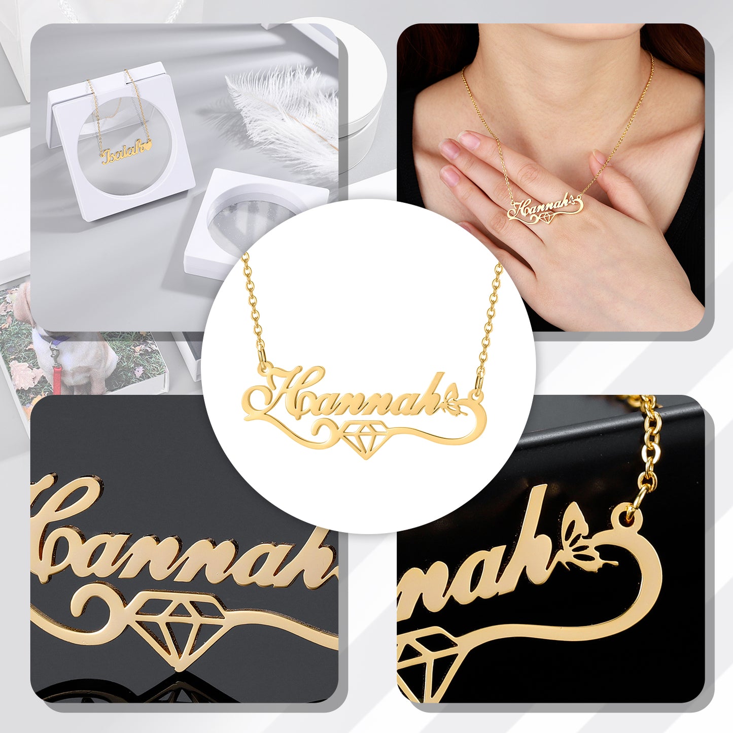 Butterfly Name Necklace QN427